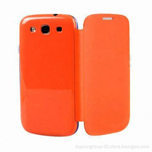 Latest ultra-thin and high-grade PU leather case for I8190 I9300, N7100, slim turned around
